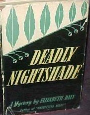 Cover Image of the Farrar & Rinehart edition of Deadly Nightshade, 1940